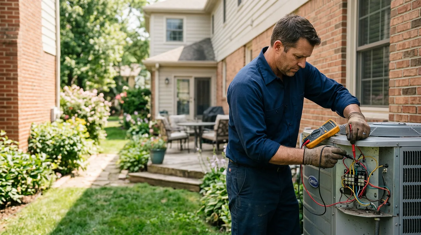 HVAC technician working near Luther, MI